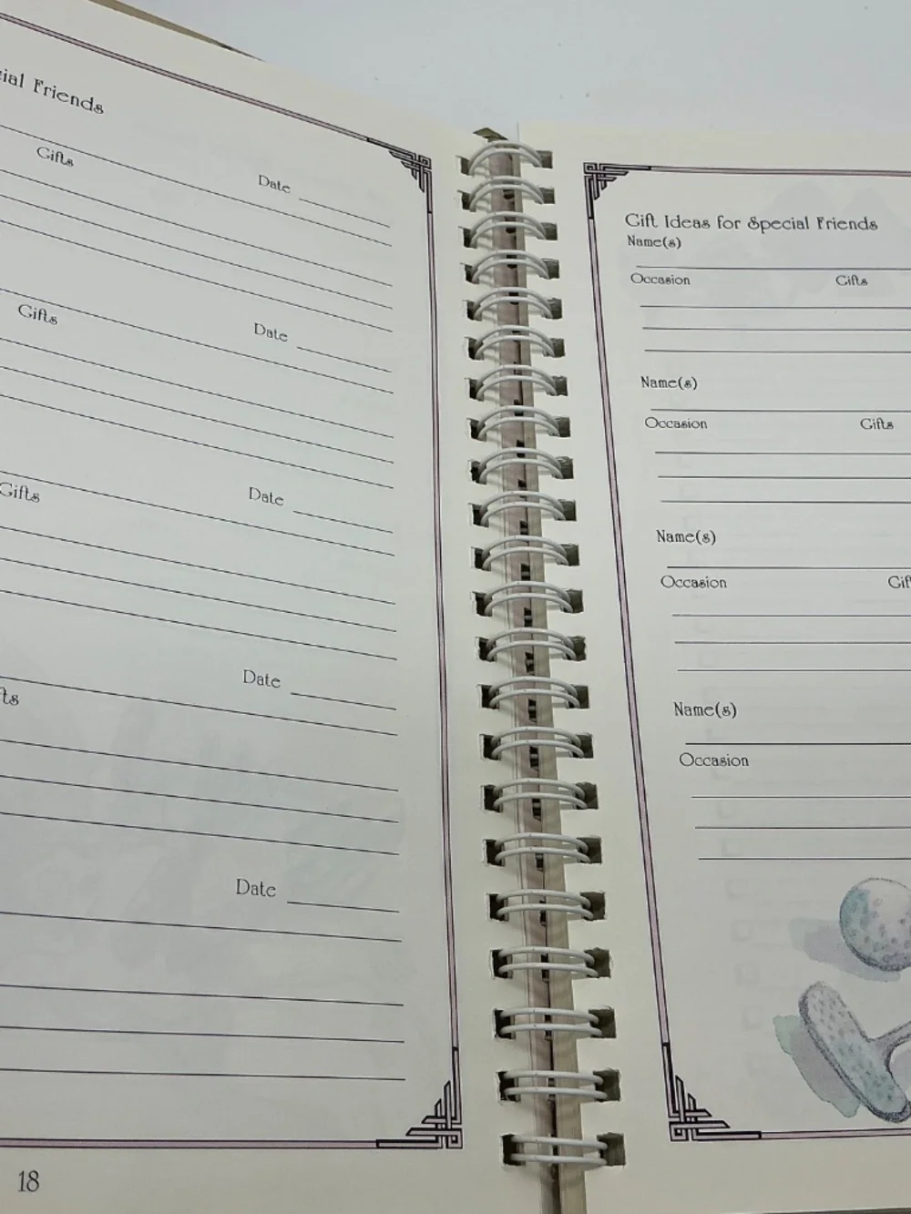 Vintage Gift Planner Notebook Journal
